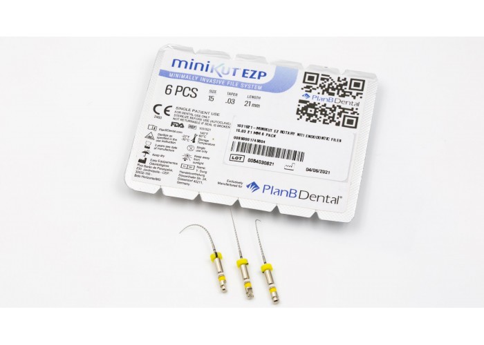 miniKUT EZP Rotary NiTi Negotiating Endodontic Files  MiniKUT Series - Μηχανοκίνητες Ρίνες